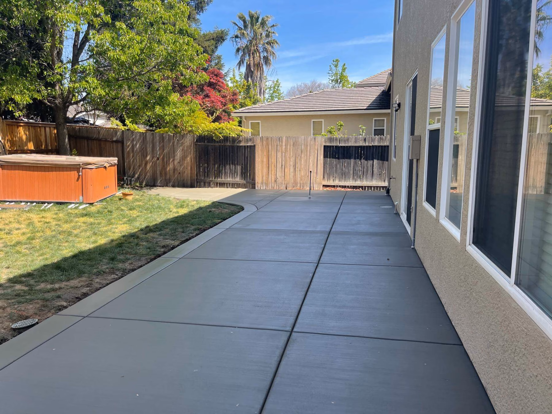 Concrete walkway installed by CA Pro Concrete