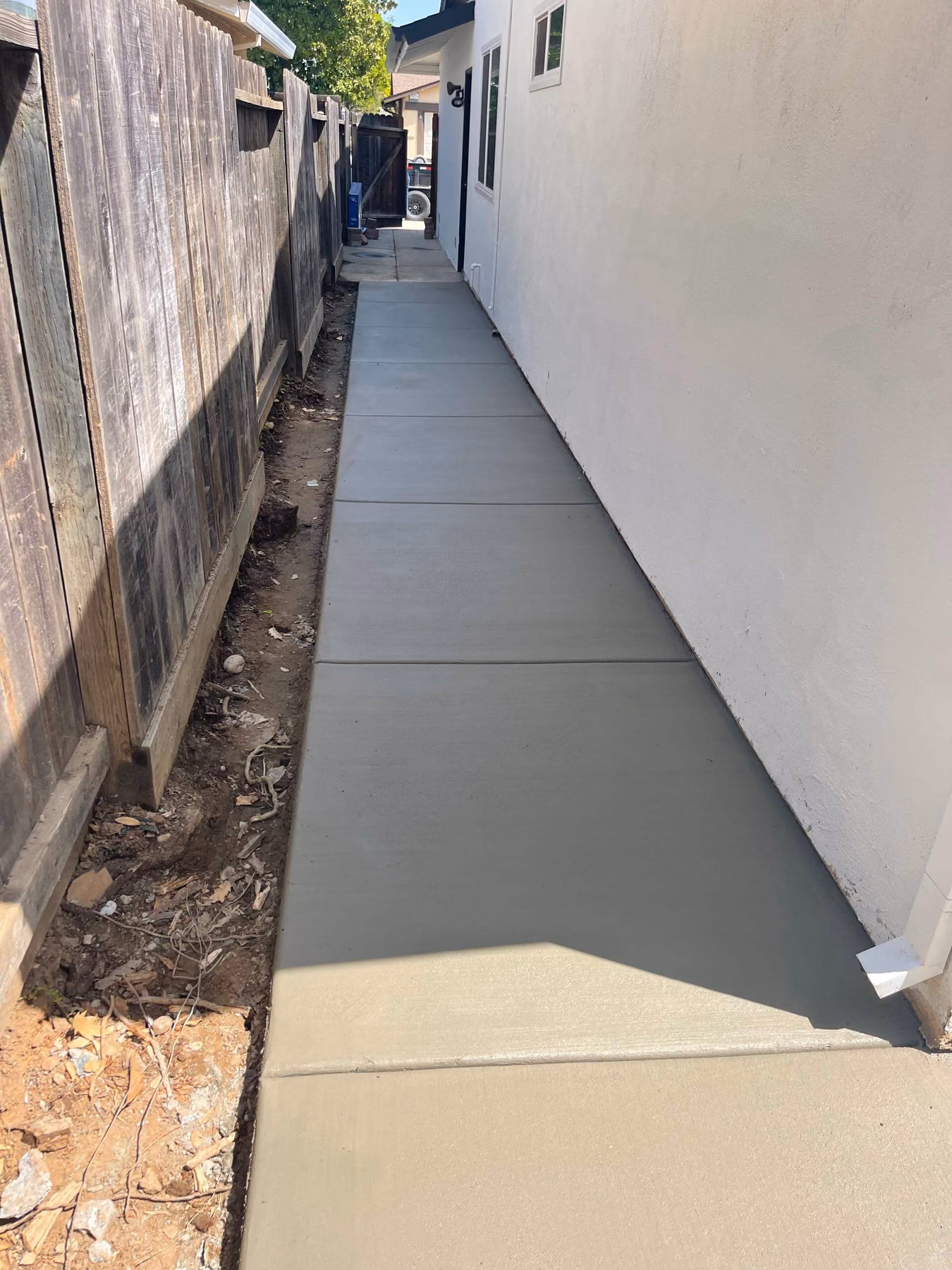 Concrete walkway installed by CA Pro Concrete