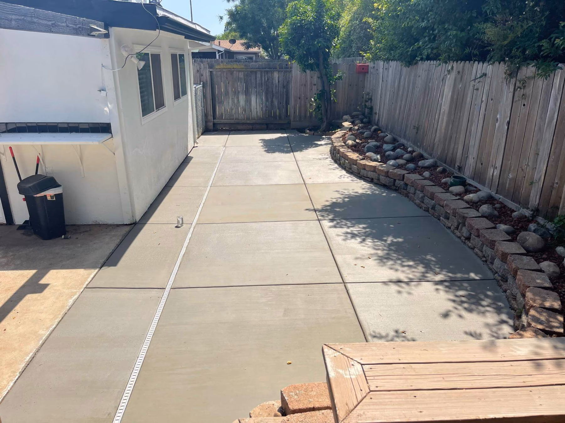 Concrete slab poured by CA Pro Concrete