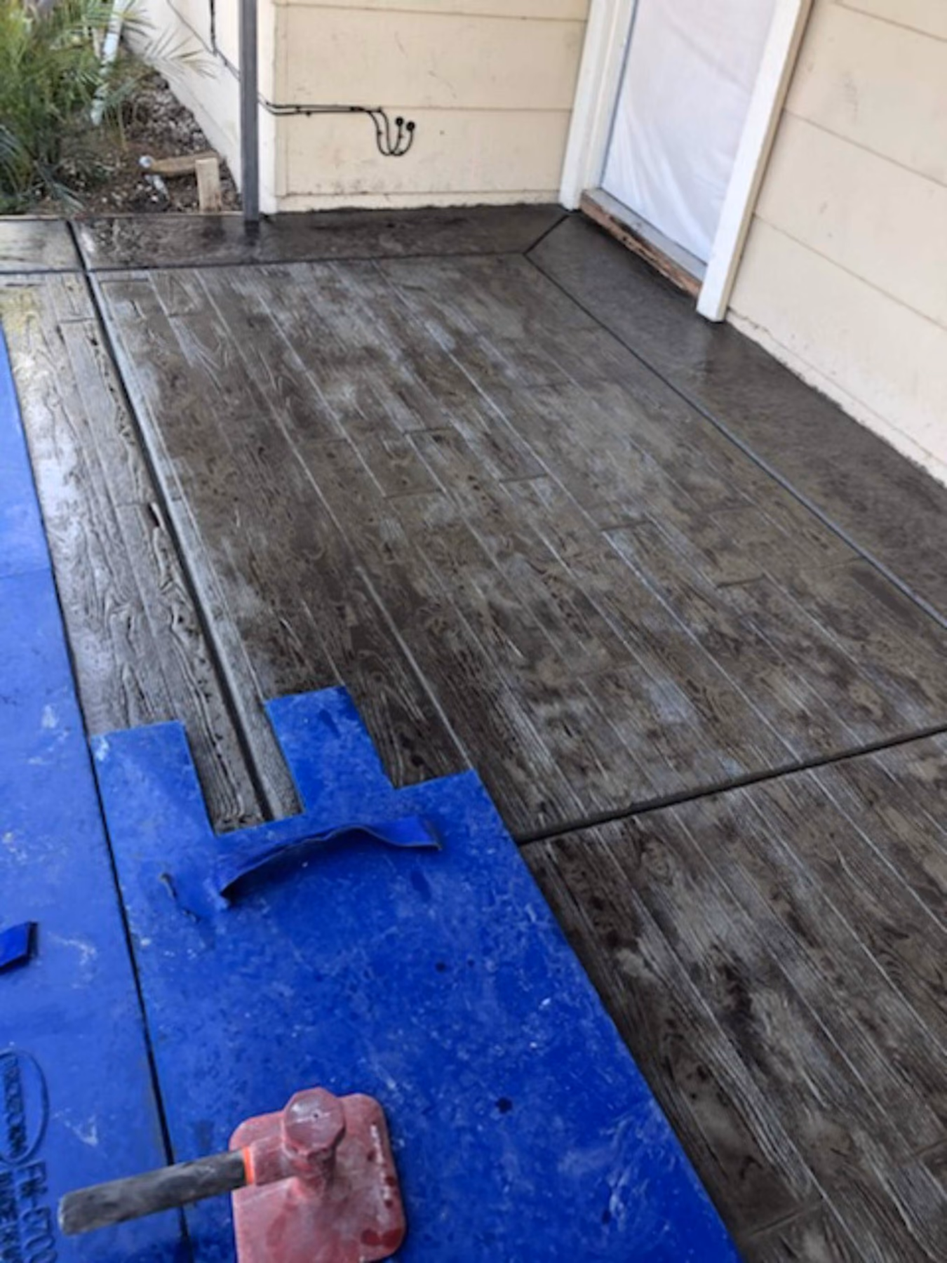 Concrete slab poured by CA Pro Concrete