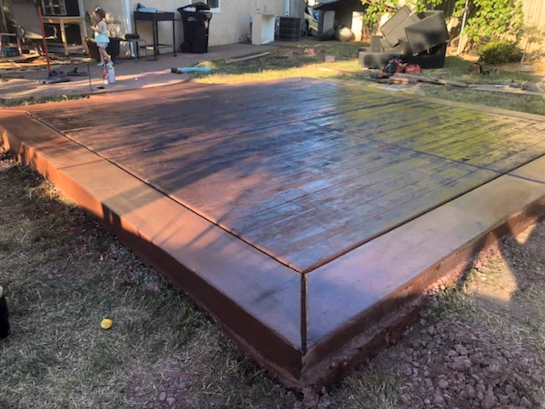 Concrete slab poured by CA Pro Concrete