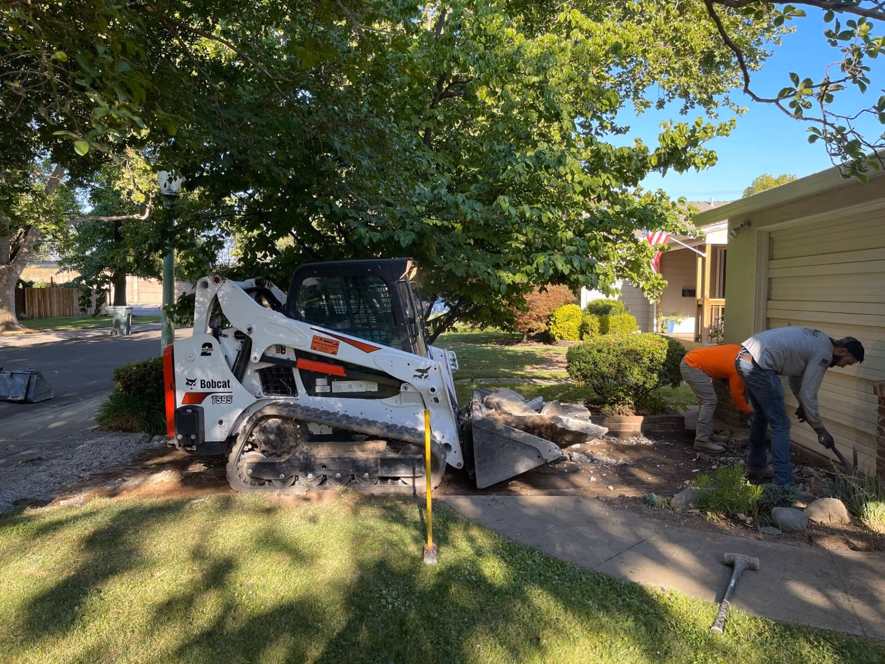 Excavation and grading by CA Pro Concrete