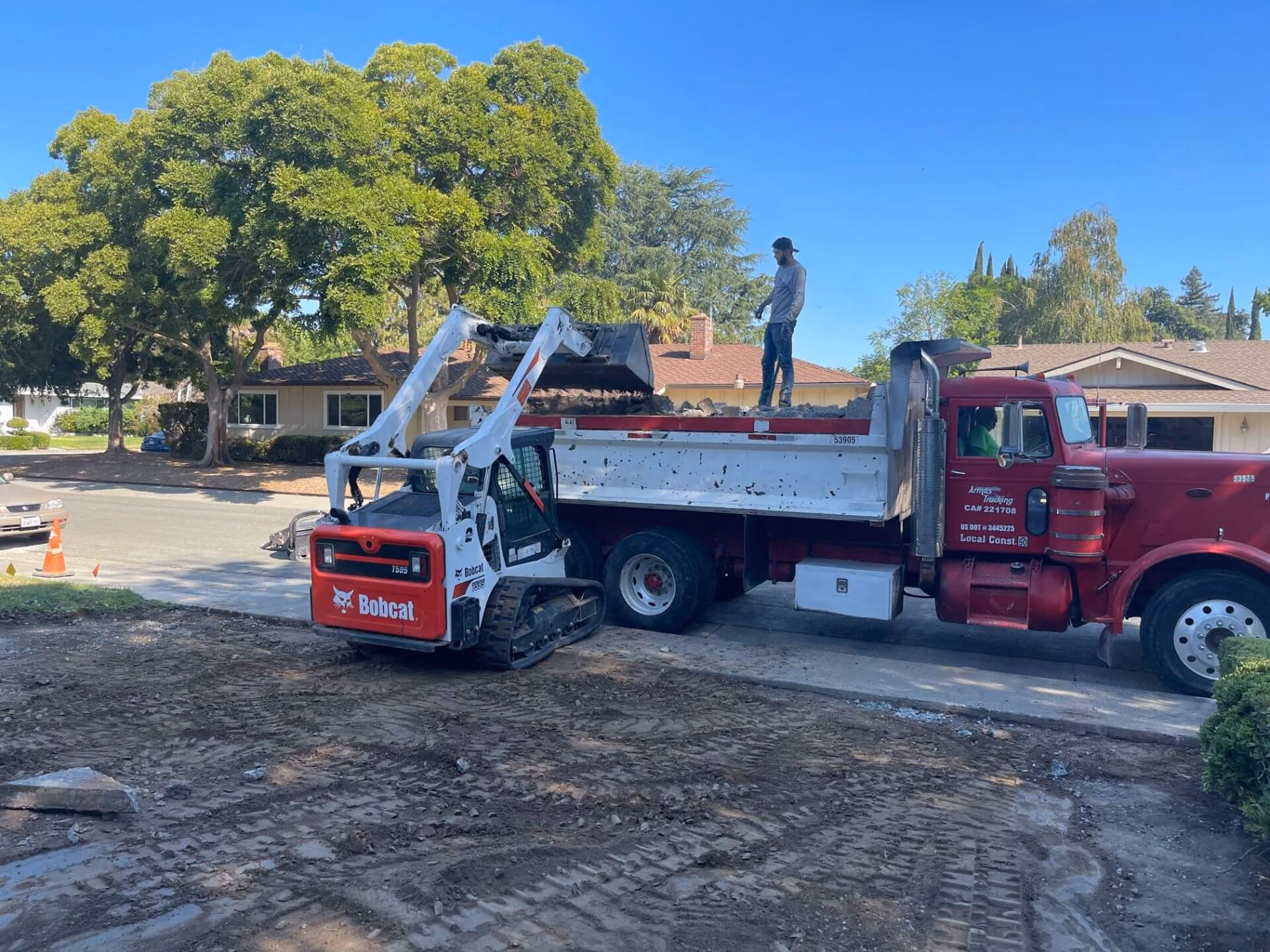 Excavation and grading by CA Pro Concrete