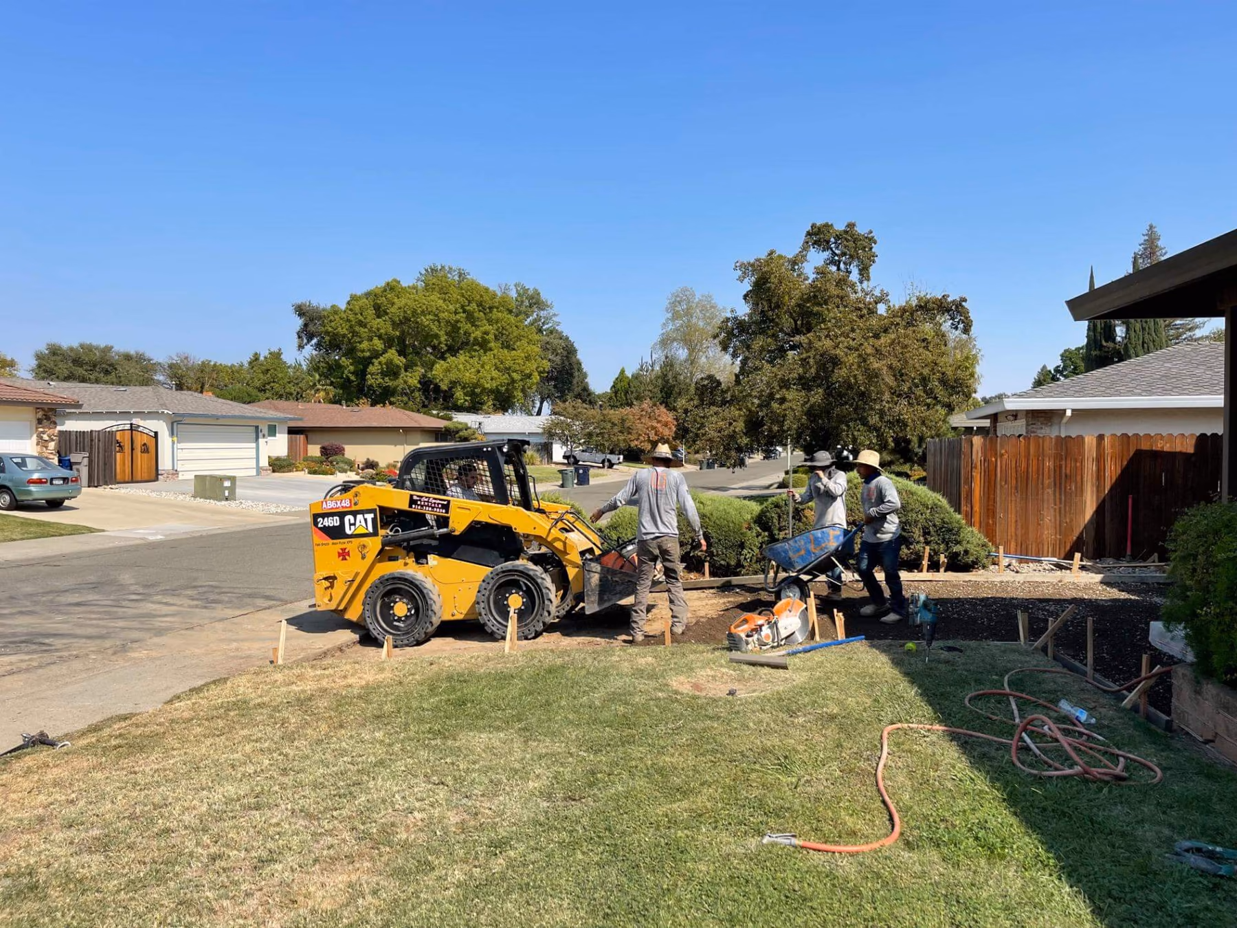 Excavation and grading by CA Pro Concrete